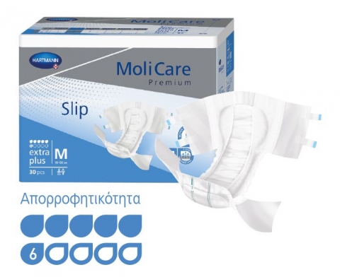 MoliCare® Premium Slip extra plus, 6 σταγόνες, συσκευασία 30 τεμ. medium